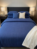 Ponni Bedsheet - Blue & Black