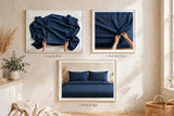 Ponni Bedsheet - Blue & Black