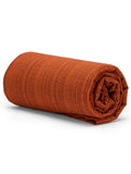 Ponni Bedsheet - Orange & Maroon