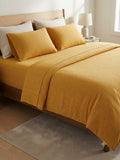 Ponni Bedsheet - Orange & Yellow