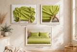 Ponni Bedsheet - Yellow & Green