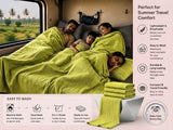 Ponni Bedsheet - Yellow & Green