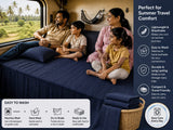 Ponni Bedsheet - Blue & Black