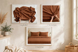 Ponni Bedsheet - Orange & Maroon