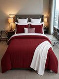 Ponni Bedsheet - Red & Black