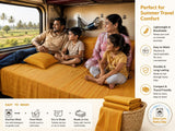Ponni Bedsheet - Orange & Yellow