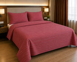Ponni Bedsheet - Pink & Red