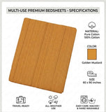 Ponni Bedsheet - Orange & Yellow