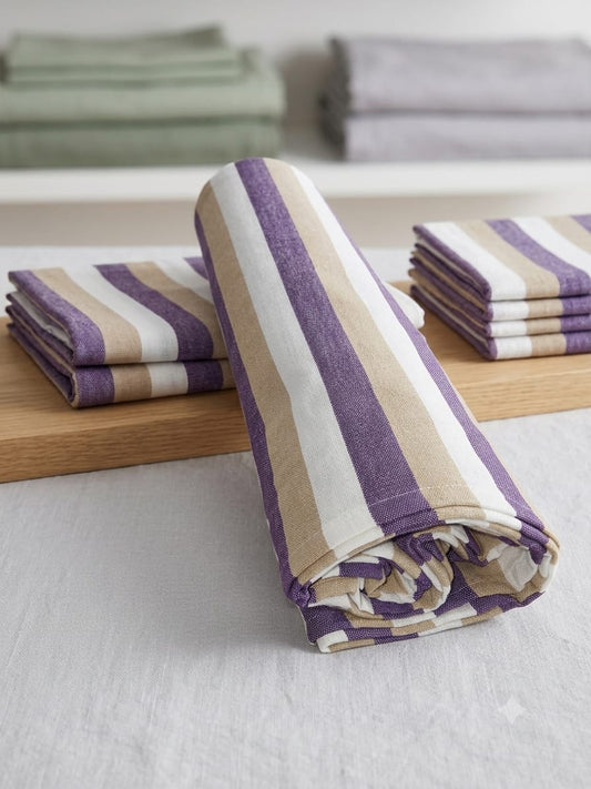 Winner Strips Bedsheet  - Pink