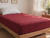 Ponni Bedsheet - Red & Black