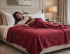 Ponni Bedsheet - Red & Black